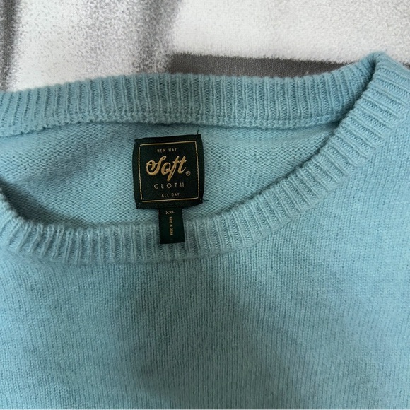 Soft Cloth Sz XXL crewneck Knit Sweater A32. - Picture 4 of 6